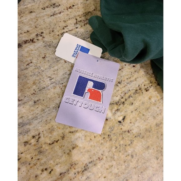 Russell Athletic Pro Size L Reverse Weave Sweatshirt Green Wesmac New * stains* - Picture 11 of 12